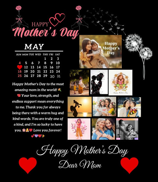 Customizable LED Photo Frame – Happy Mother’s Day Edition